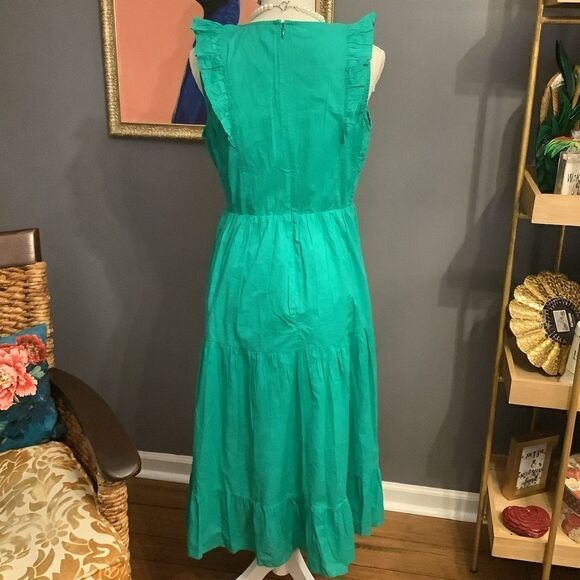 NWT 🥰 J. Crew V-Neck Smocked MIDI Dress 👗 - Picture 9 of 9